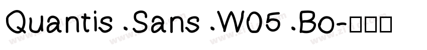 Quantis Sans W05 Bo字体转换